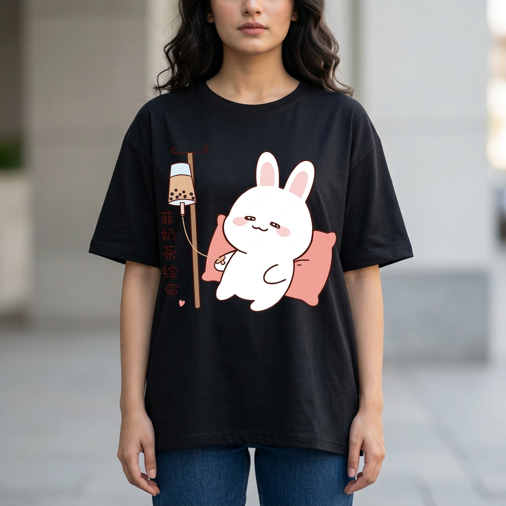 Half Sleeve T Shirt DTF Printed For Woman's