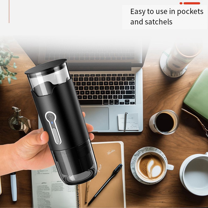 Premium Portable Coffee Maker, Electric Mini Espresso Machine , Perfect for Travel, Camping and Hiking