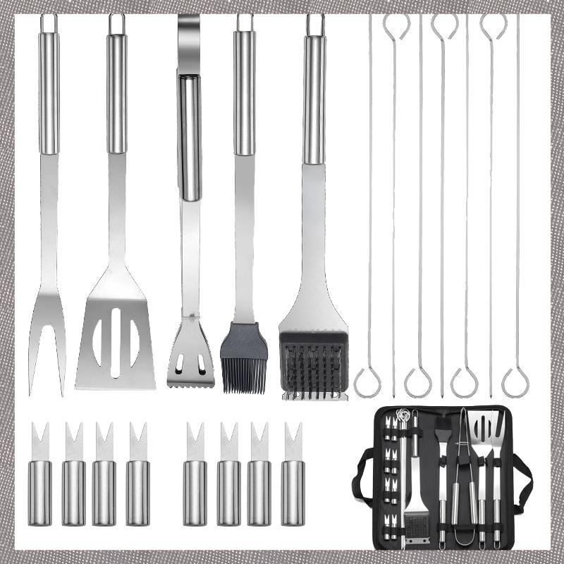 20PCS/Set Barbecue Tool Stainless Steel Barbecue Tools Sets Kitchen Utensil Set BBQ Grill Tools Accessories Harga  61 Ringgit*Penghantaran Percuma