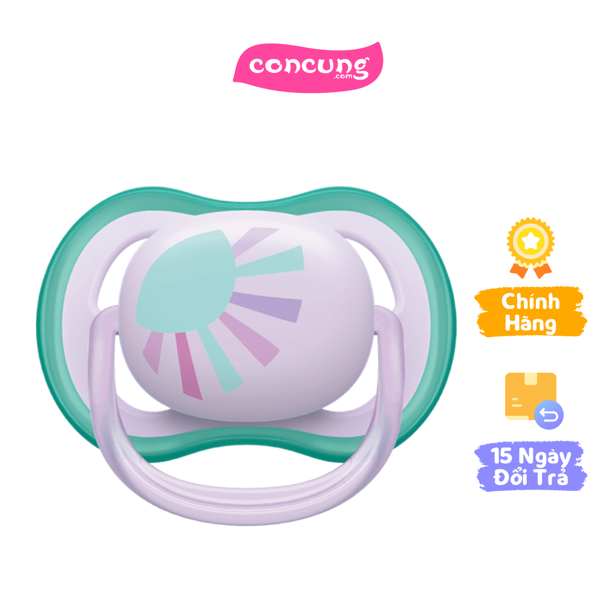 Ty ngậm Philips Avent siêu mềm 0-6M vỉ đơn (SCF086/04, hồng)