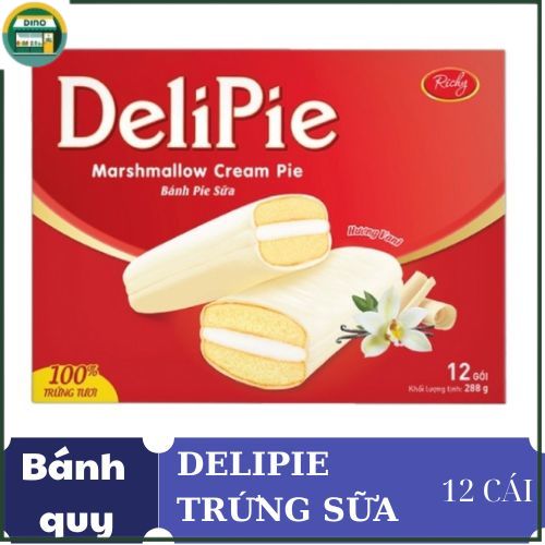 DN- BÁNH PIE SỮA RICHY DELIPIE HƯƠNG VANI HỘP 216GR - 41129