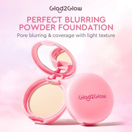 GLAD2GLOW PERFECT BLURRING POWDER FOUNDATION PORE BLURRING & COVERAGE BEDAK PADAT