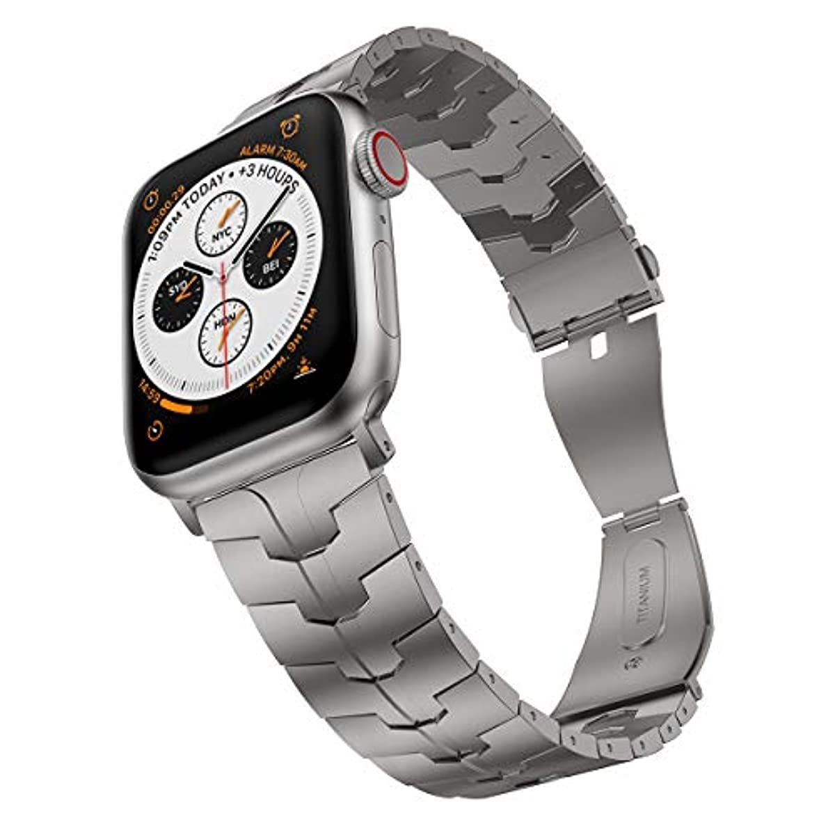 Watch aluminium. Titanium Band Apple watch. Часы compatible.