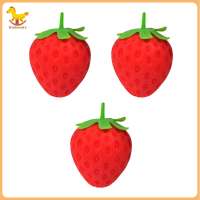 Adult Stress Ball Anxiety Relief Strawberry Toy 4pcs Realistic Red Strawberry Stress Balls Mini Squeeze Fidget Toys Stretchy Tpr Sensory Fruit Toys Perfect Party Favors for Kids Adults in Asia