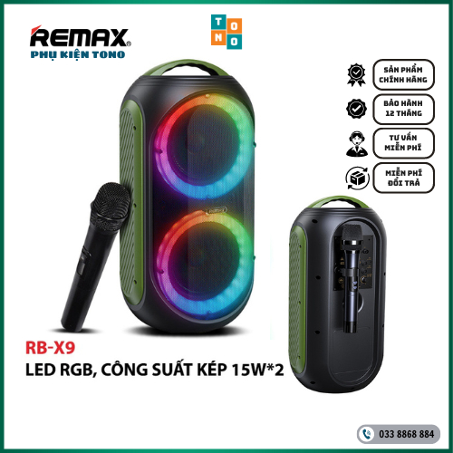 Loa di dộng Bluetooth Karaoke Remax RB