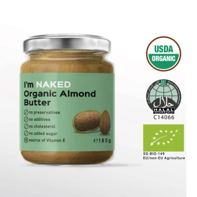 NAKED Organic Almond Butter 180 g