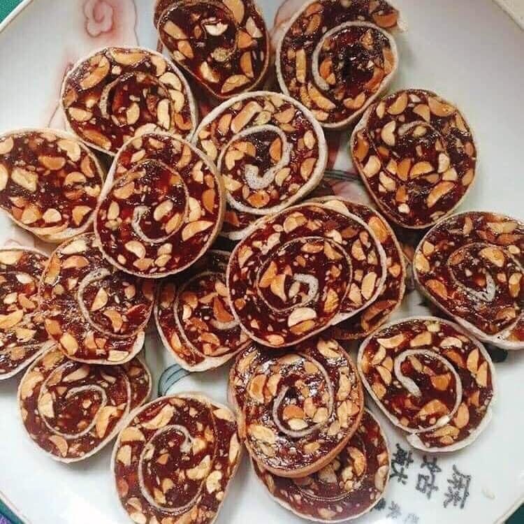 [ăn là ghiền] Kẹo Chuối Đậu Cuộn Siêu Ngon 250g - Bánh kẹo Tết