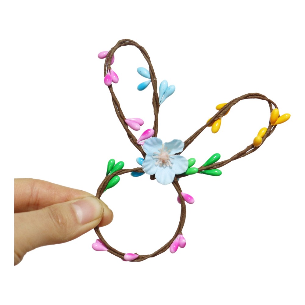 ECOCOKU 5PCS Phim hoạt hình Vòng khăn ăn Phục Sinh Thiết kế thỏ Hài hước Khóa khăn ăn lễ hội Sáng tạo Có thể tái sử dụng Giá đỡ khăn giấy Trang trí tiệc vườn - 2