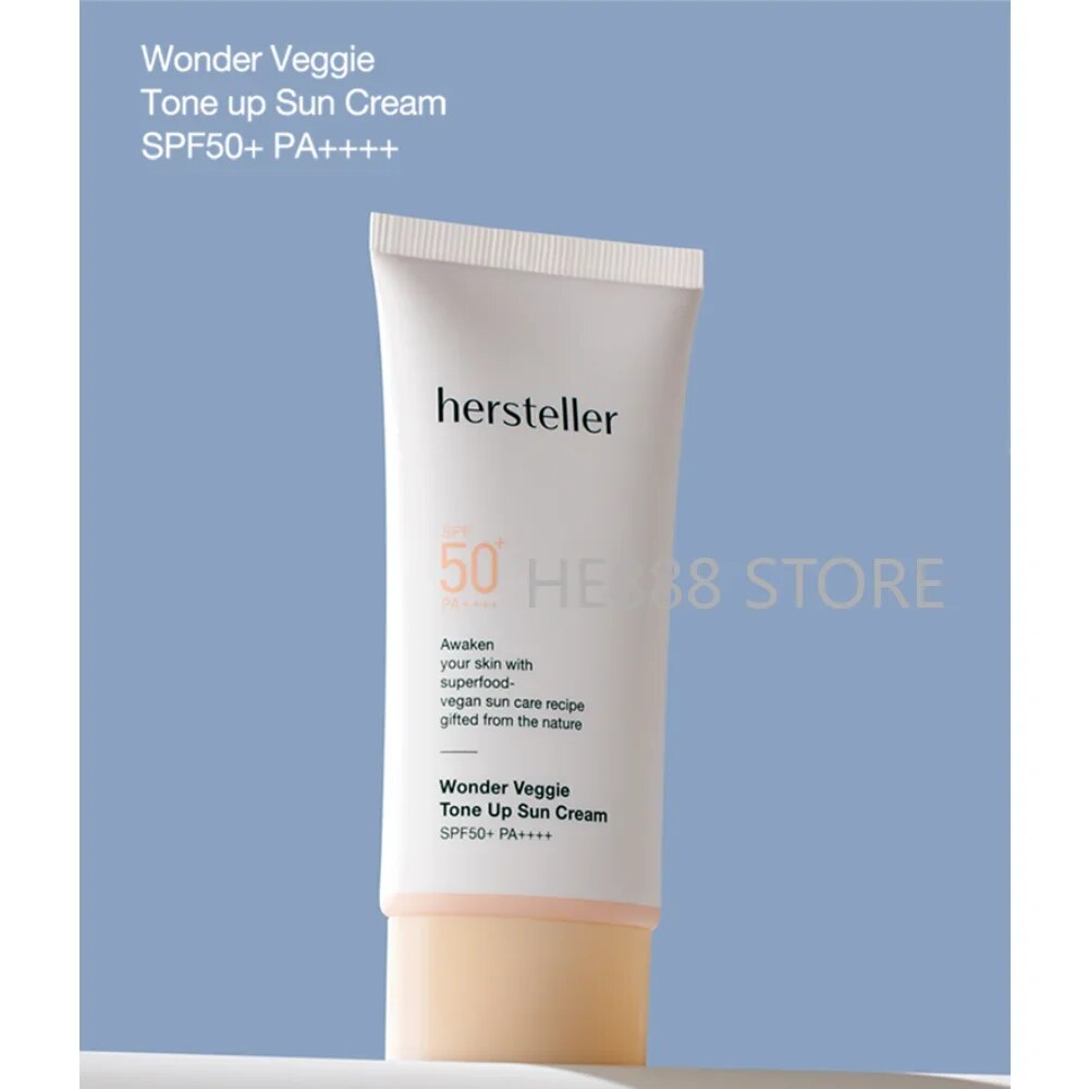 Korean Wonder Veggie Tone Up Relief Sun Cream SPF50+PA+++ Physical Sunscreen Brightening Moisturizing Isolation Skin Care Cream