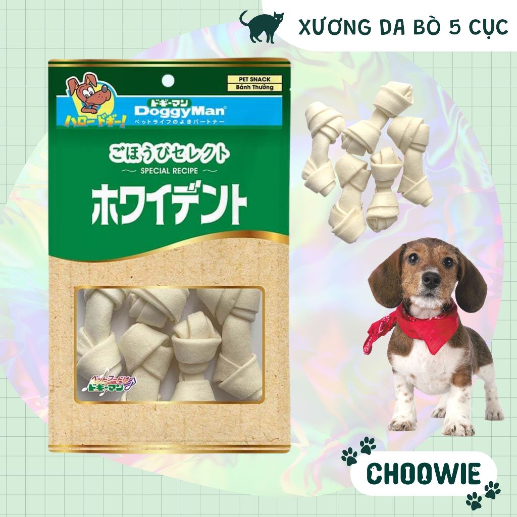 Xương da bò tự nhiên 5 cây doggyman