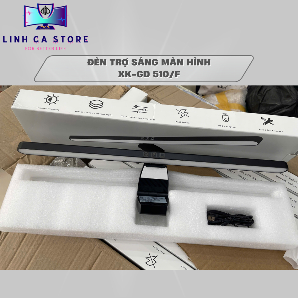 Đèn màn hình máy tính đèn treo màn hình pc laptop led cảm ứng 3 chế độ sáng