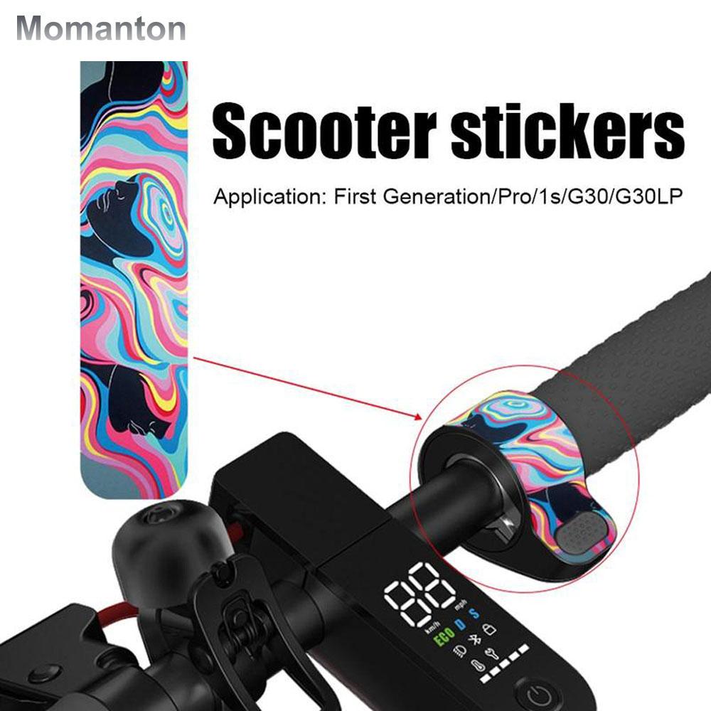 MOMANTON Đối với xe tay ga Xiaomi M365 Xe điện Phụ kiện xe tay ga Nhãn dán bảo vệ Bộ phận xe tay ga Hình dán ngón tay tay ga xe tay ga Hình dán xe tay ga