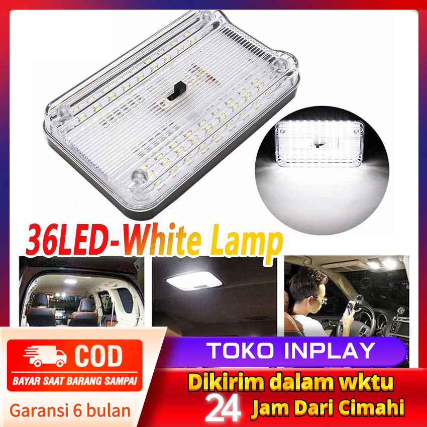 12V car interior decoration ceiling universal car interior decoration ABS plastic material for Toyota Suzuki Nissan Honda round LED interior light LED roof light Harga 59,000 rupiah*Gratis Ongkir