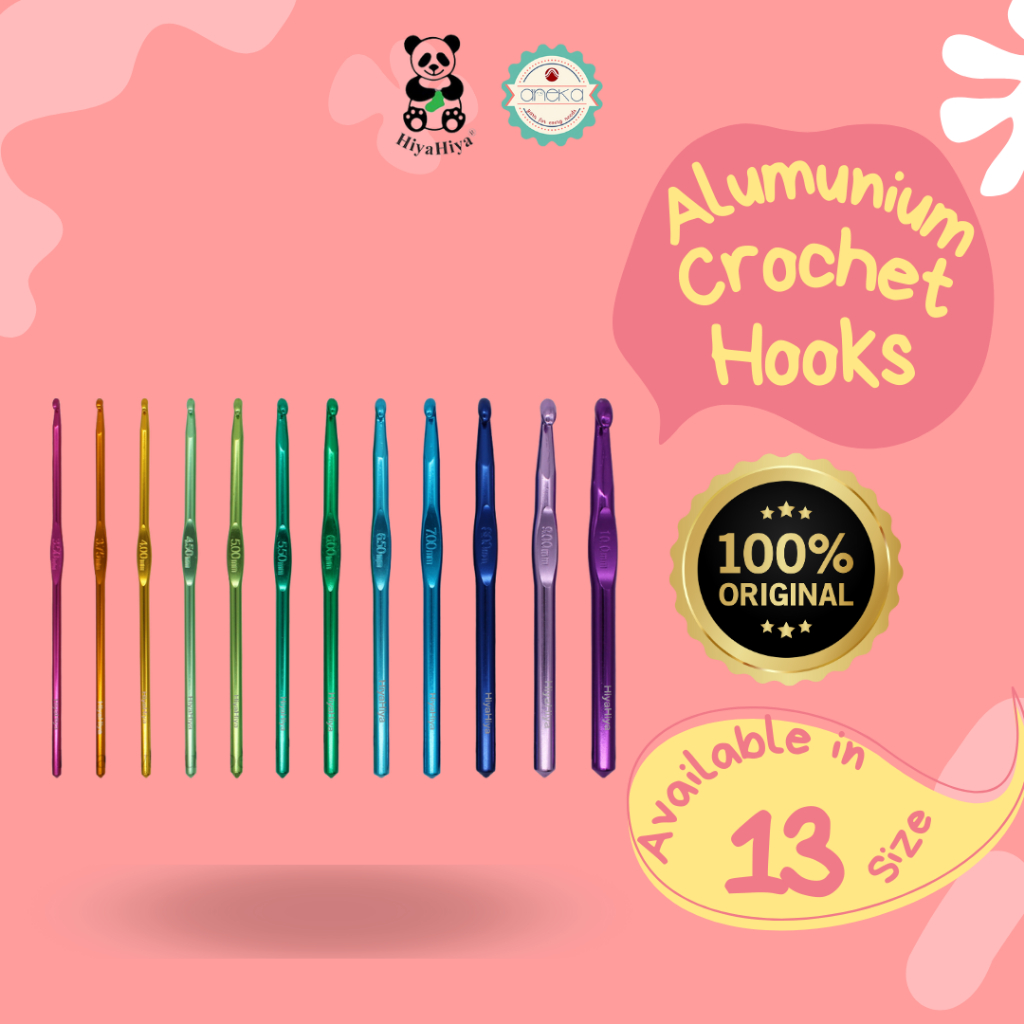 HiyaHiya - Alat Rajut Hakpen Aluminium / Crochet Hooks