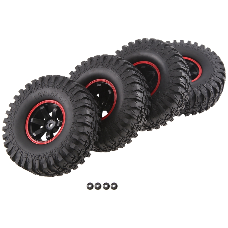 115mm Hight 12mm Hex RC Truck Wheels and Tires Spare Parts Accessories for 1/10 Scale Off Road , Set of 4