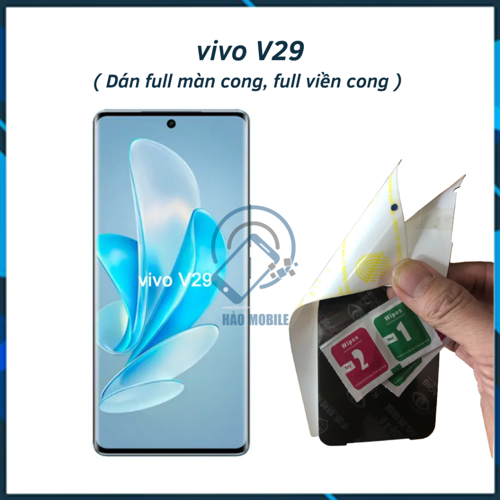 Miếng dán dẻo PPF cho vivo V29 dán full màn cong