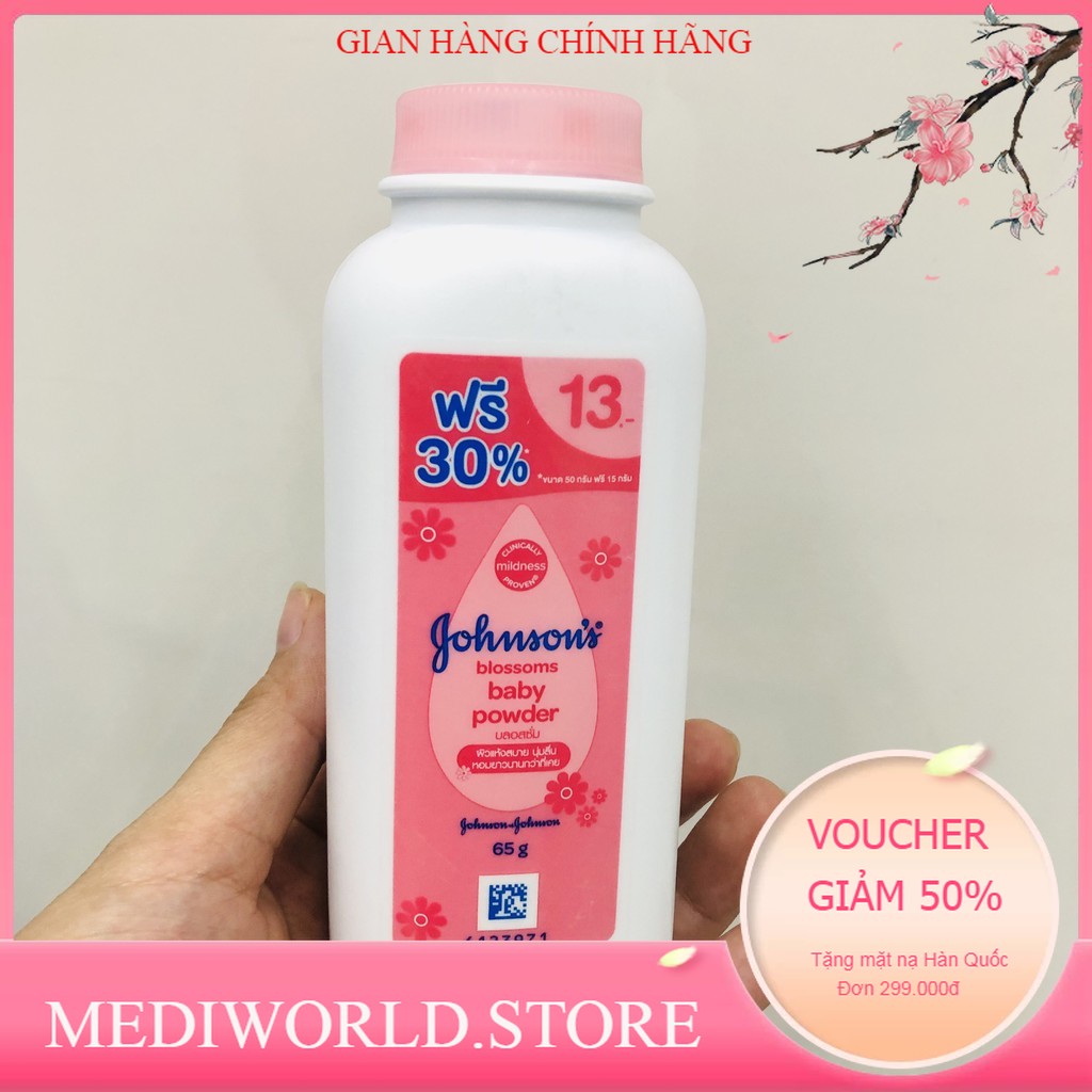 Phấn Rôm JOHNSON'S Baby Powder Thái Lan 65g mẫu mới