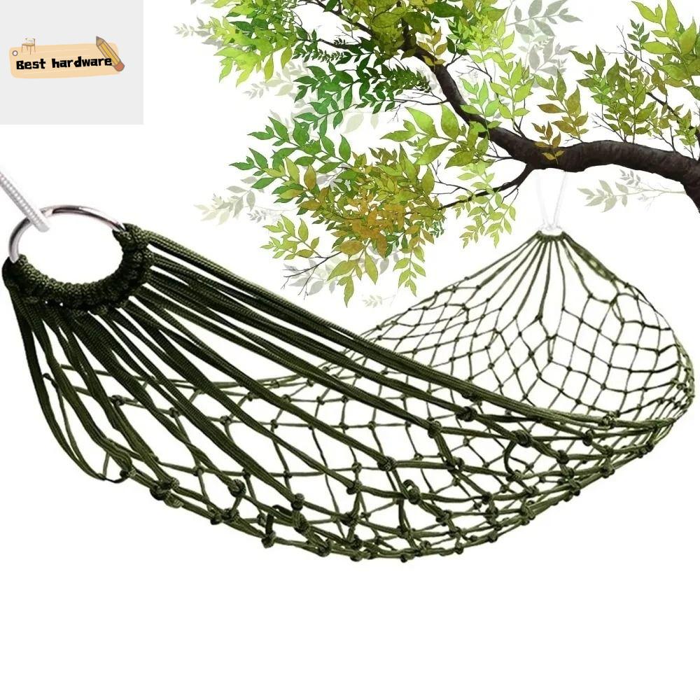 DJRGS Có dây Võng lưới ni lông Di động Gấp Giường ngủ ngoài trời Giường treo đu Siêu nhẹ Giường dây cắm trại Ngủ ngoài trời