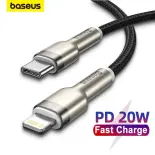 [Baseus] Baseus 20W Fast Charging Cable from Type C to Lightning - 20W Charging Cable for Iphone, Extremely Durable Braided Wire·