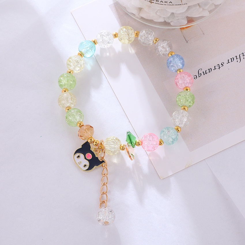 Vòng Tay Mặt Đá Pha Lê YB3 Sanrio Kuromi Cinnamon mymelody Thời Trang Cá Tính BY3