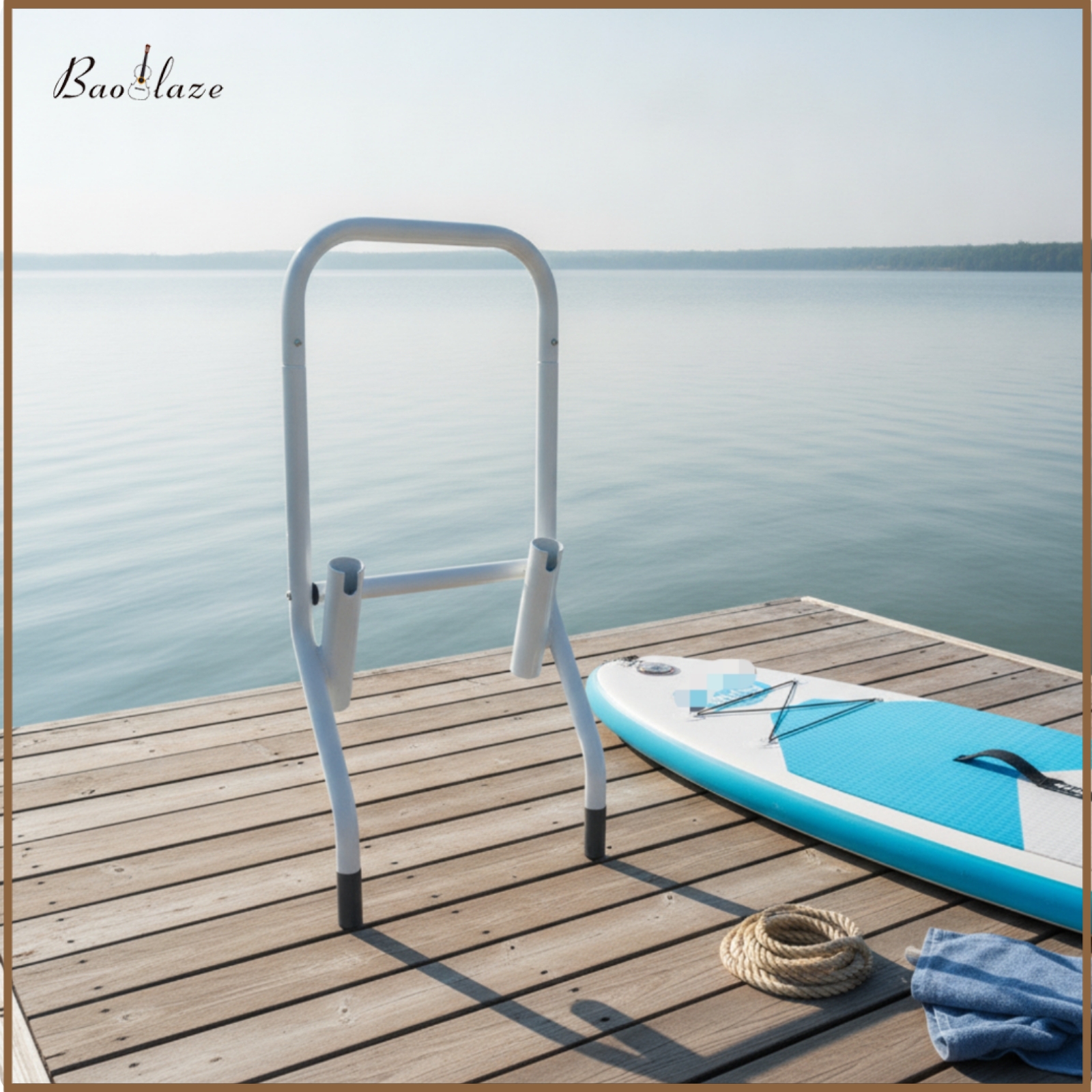 Baoblaze Heavy Duty Fishing Rod Holder with Socket Base Sturdy Fishing Rod Support Stand Stable Organizer Fixed Position for Paddle Boards ราคา 2,821 บาท*ส่งฟรี