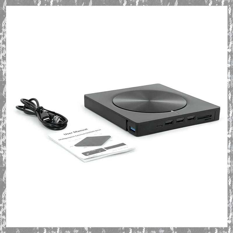 Burner Portable External USB3.0/Type-C Dvd-Rw Disc Optical Drive Dvd-Rom Burner Multifunction DVD Drive