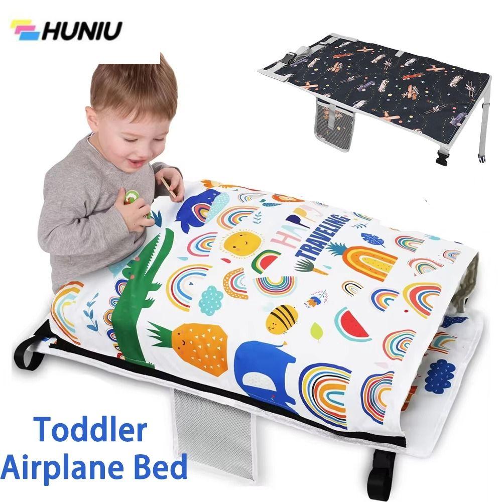 HUNIU แบบพกพา ที่นอนเด็กสำหรับเดินทางบนเครื่องบิน ที่พักเท้าและขา สะดวกสบาย ตัวขยายที่นั่งเครื่องบินสำหรับเด็กเล็ก แป้นเหยียบเตียง แบบเปลญวน ที่วางเท้าเด็กบนเตียง การเดินทางด้วยเครื่องบิน ราคา 348 บาท*ส่งฟรี