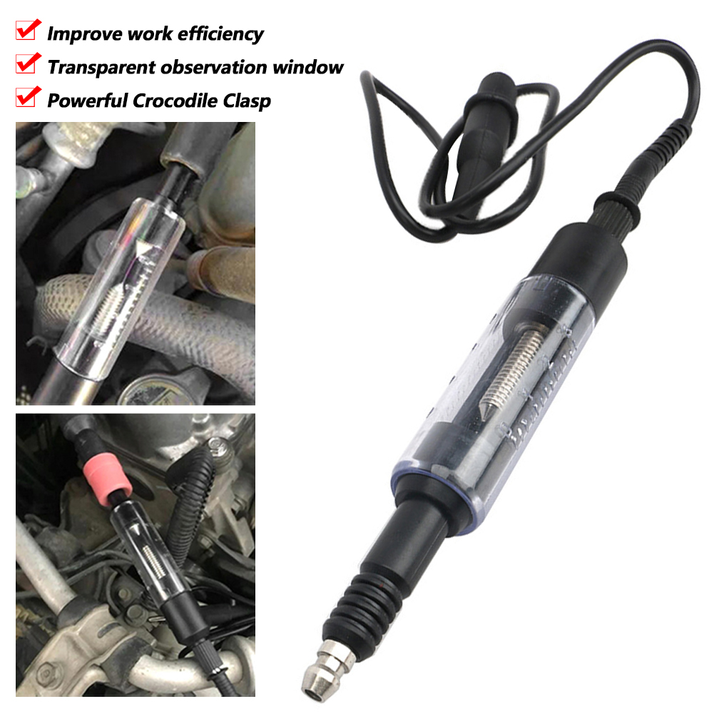 Takimeo 12V Car Spark Plug Tester Coil Ignition System Diagnostic Test Tool Universal Adjustable Car Repair Tool