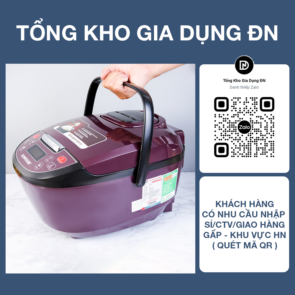 Nồi cơm điện tử 1.8L SUNHOUSE SHD8909 - Bảo hành 12 tháng
