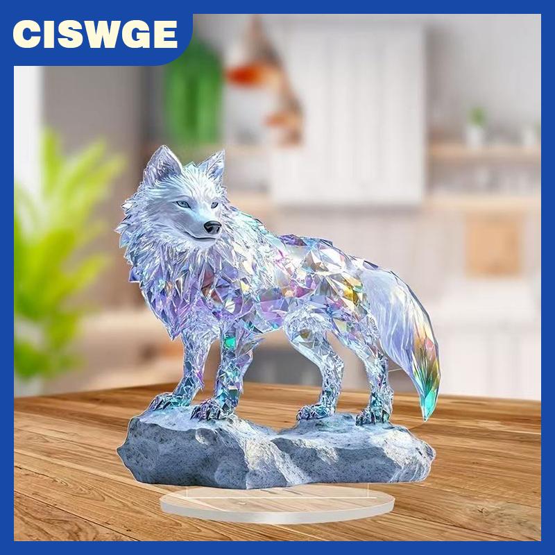 CISWGE Decor Peacock Figure Peacock Decor For Office Housewarming Gift Desktop Decor Ornament
