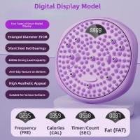 AODDO 360 °   Quay Bảng xoay Chống trượt Màn hình LCD Máy xoay eo  Không gây tiếng ồn Máy điêu khắc eo với massage chân