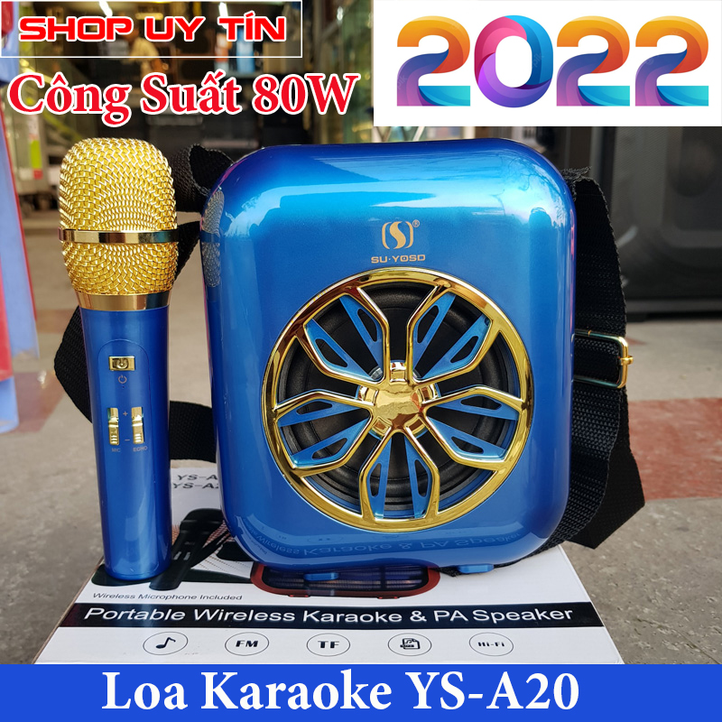 Loa Hát Xách Tay Nhật Bản Loa Karaoke Bluetooth Mini Xách Tay YS A20 Tặng