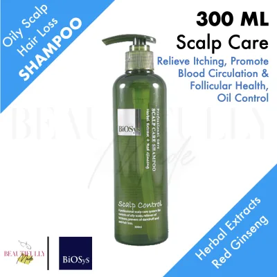 Biosys Scalp Care Shampoo 300ml - Scalp Control of Oily Scalp, Relieves Itch, Prevent Dandruff and Anti Hair Loss
