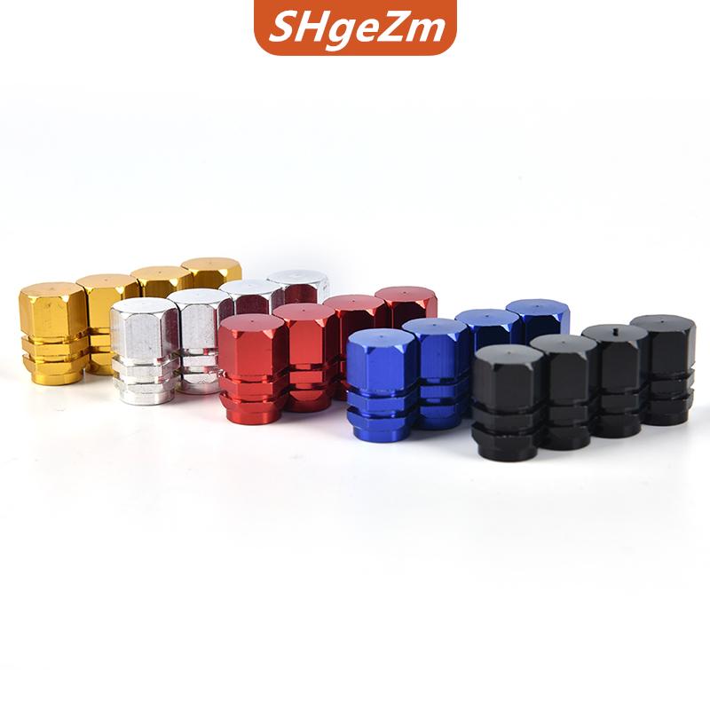 [COD] SHgeZm 4 chiếc nắp van bằng nhôm bu lông nắp van lốp xe hơi thân lốp xe hơi