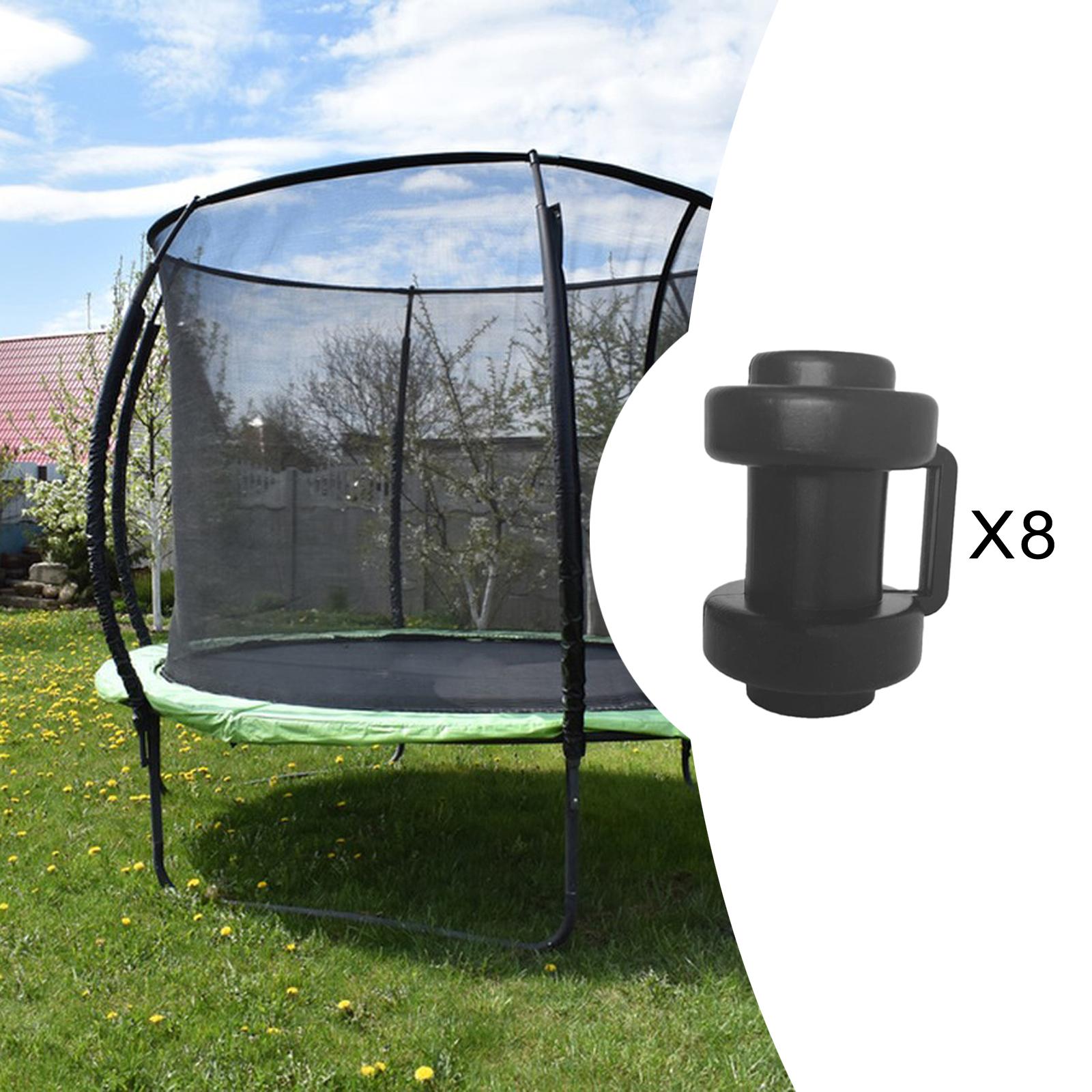 Trampoline Enclosure Pole for Net Hook End Poles Protector Cover Cover Trampoline Pole Caps for Outside Garden Tent Repair Tool