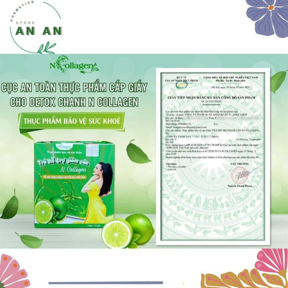 [Có sẵn] [Chính hãng] Detox chanh giảm cân N collagen