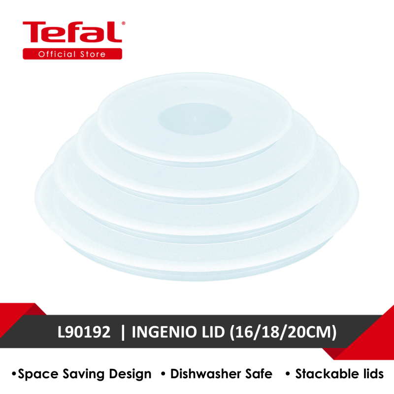 Tefal Ingenio Plastics Lids (16/18/20CM) L90192 Singapore