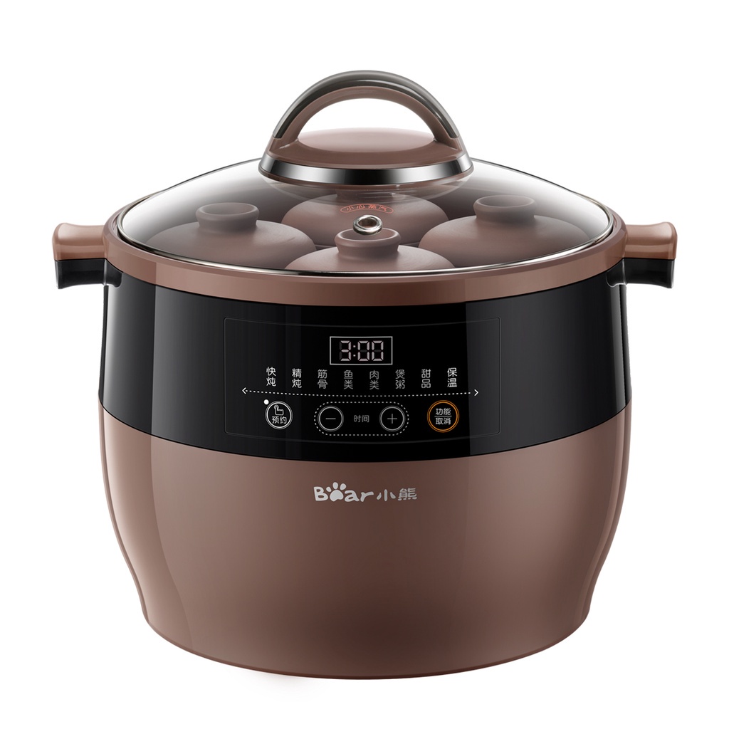 Nồi nấu chậm tử sa đa năng 4.5l bear ddz-b45z1 - hàng chính hãng