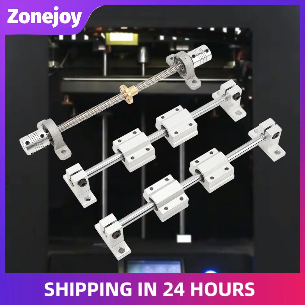 Zonejoy Hỗ trợ trục thanh chuyển động tuyến tính Hệ số ma sát thấp Chắc chắn ổn định Trục thanh chuyển động tuyến tính Độ bền cao thực tế cho Hướng dẫn động cơ bước (8-200)