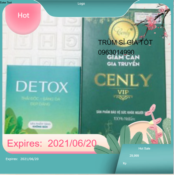 VIP - Thảo mộc giảm cân giảm béo CENLY 30 viên mẫu mới tặng kèm Detox-có video HD kiểm tra hàng chính hãng