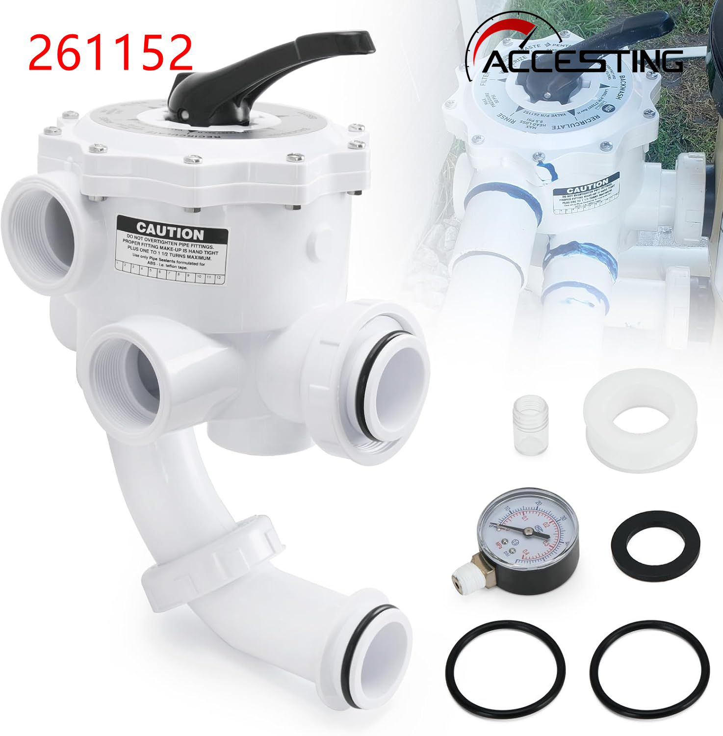 261152 2-Inch Threaded Multiport Valve Replacement Pool and Spa D.E. Filter ราคา 5,314 บาท*ส่งฟรี