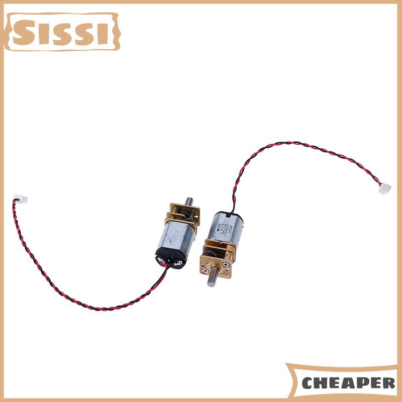 Sissi Hộp số giảm tốc DC 3V-6V 5V 55rpm động cơ bánh răng kim loại đầy đủ Micro N20 tốc độ chậm