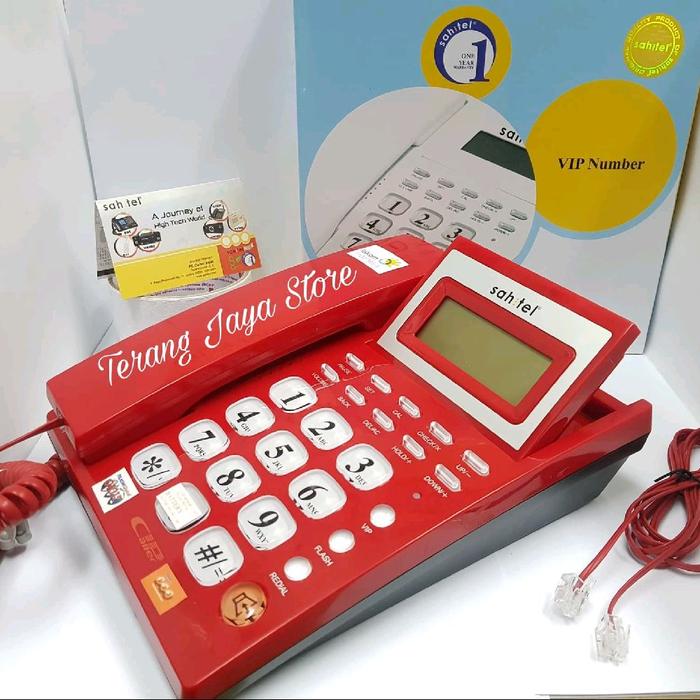TELEPON KABEL SAHITEL S57 PESAWAT TELEPON RUMAH SAHITEL S-57(MERAH) - Elvoir Store Giá 335,000 Đồng*Miễn phí vận chuyển