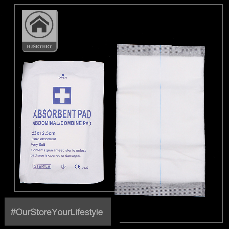 🎄🎈【Special price】HITN 5pcs vô trùng bụng abd kết hợp Pads 5 x 9 vết thương mặc quần áo ban nhạc viện trợ chăm sóc vết thương băng cho du lịch ngoài trời Viện trợ đầu tiên Bộ dụng cụ