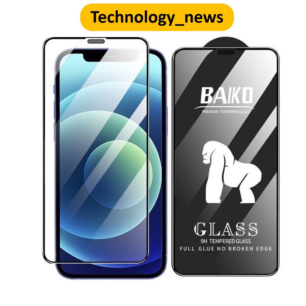 Kính cường lực iphone kingkong baiko 12 mini, 13 mini full màn hình cao cấp siêu cứng siêu mượt