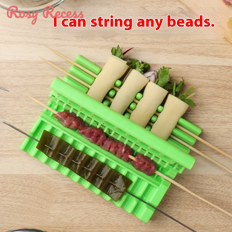 Recess hồng đa chức năng xiên BBQ Maker cho nhanh chóng thịt và rau luồng