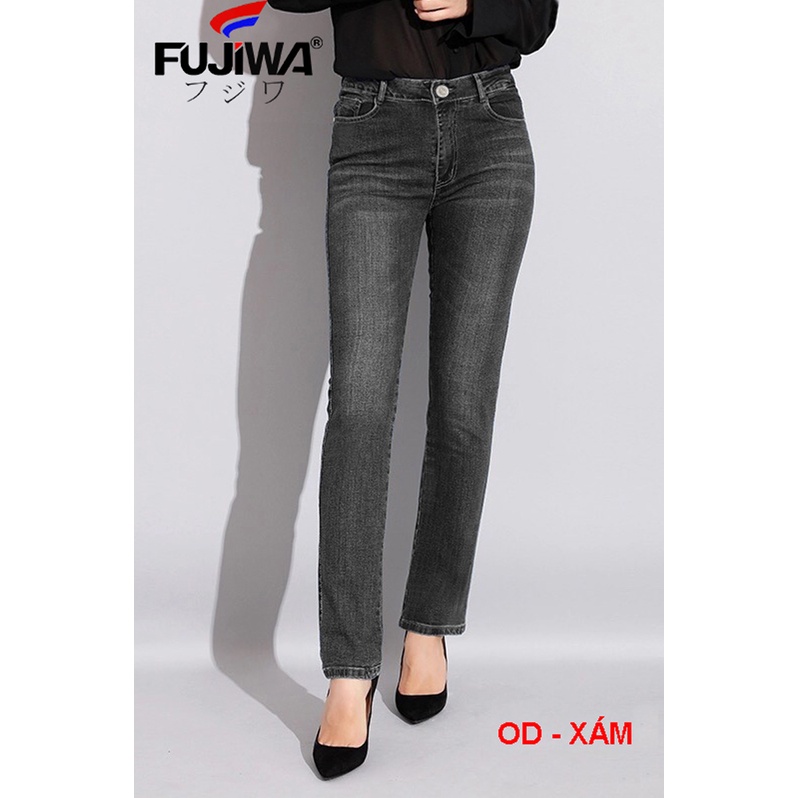 HalloweenQuần Jean Nữ Ống Đứng Không Ôm FUJIWA - OD. Jeans Có Thun Co Giãn, Lưng Cao Ngang Rốn, Ống Rộng 19-20cm. Size: 26 - 32CHristmas