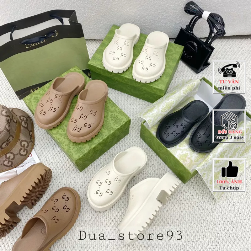 Dép sục cross GG độn đế 7cm hàng super full box