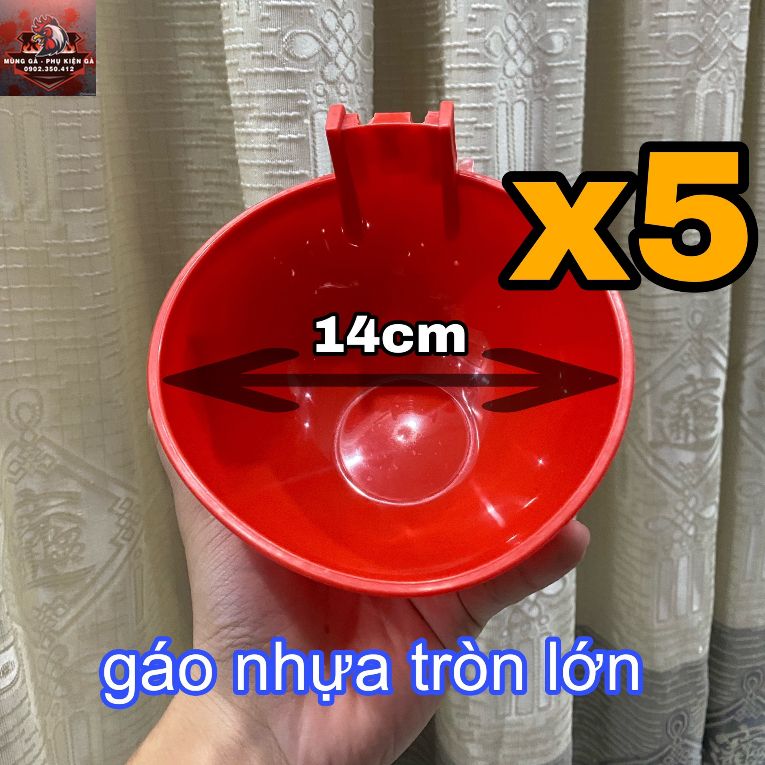 Combo 5-10-20 Gáo Nhựa Tròn Loai Lớn Cho Gà Ăn Uống GIẢM CHỈ CÒN 3,8K 1 CÁI
