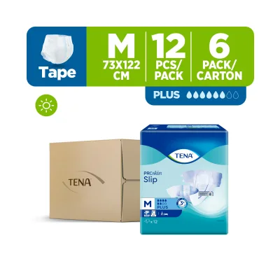 TENA Official Store - TENA Slip Plus M12s X 6 - PROskin